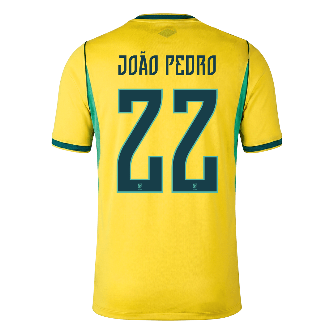 JOÃO PEDRO #22 Brazil Home Soccer Jersey 2026