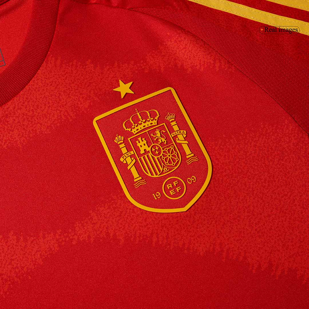 Spain Home Soccer Jersey Euro