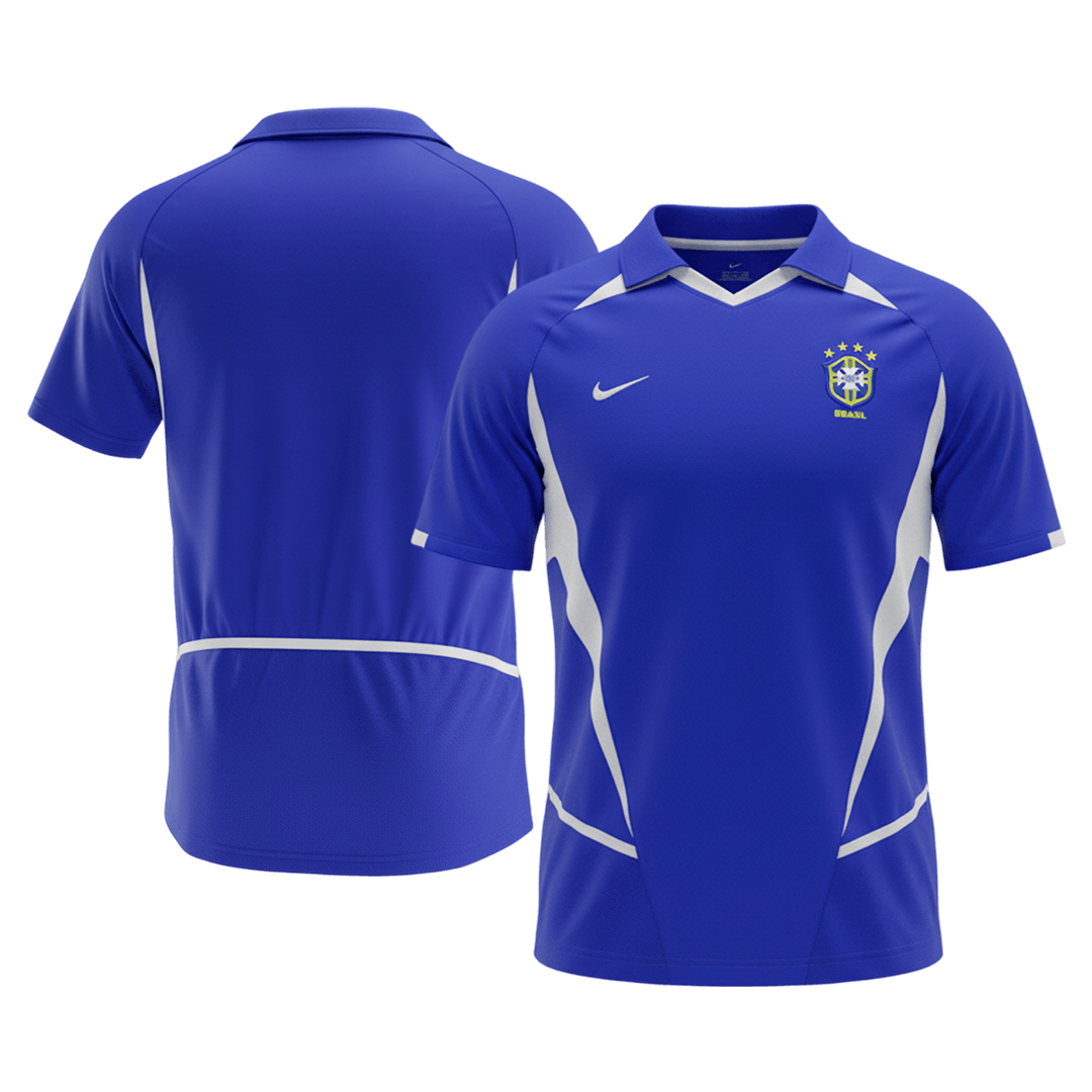 Retro 2002 Brazil Away Soccer Jersey