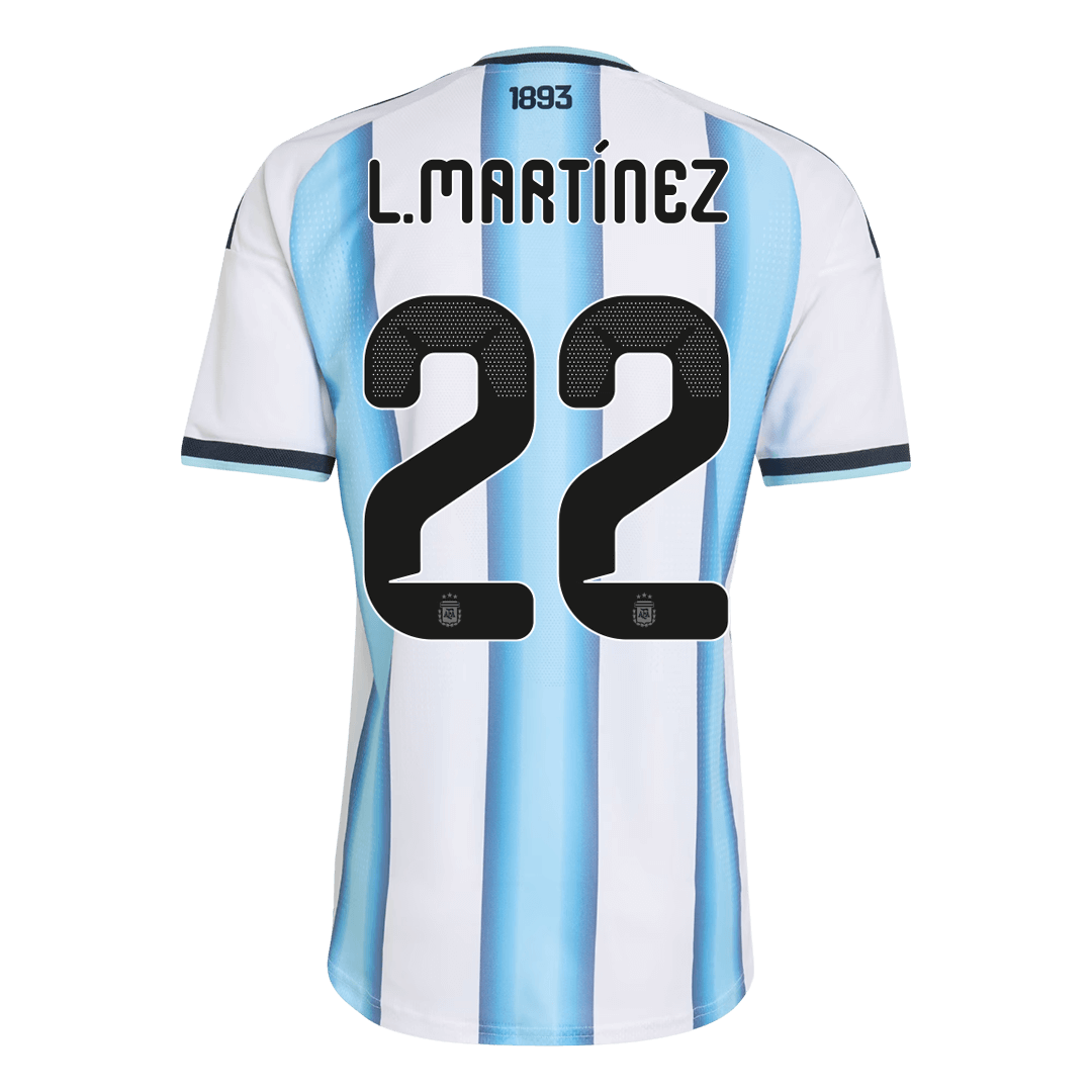 L.MARTÍNEZ #22 Argentina Home Soccer Jersey 2026 Player Version