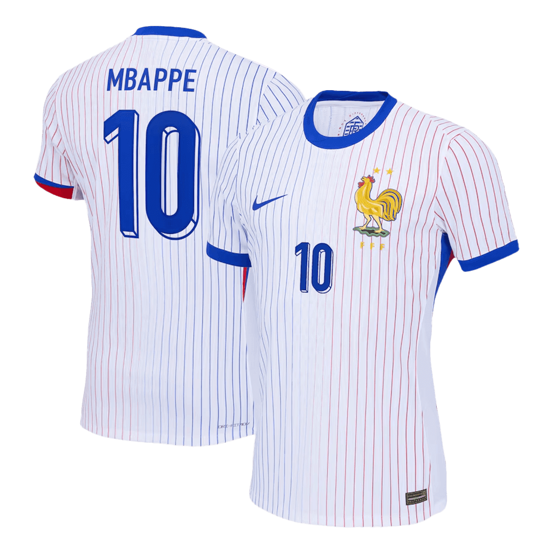 Authentic MBAPPE #10 France Away Soccer Jersey Euro