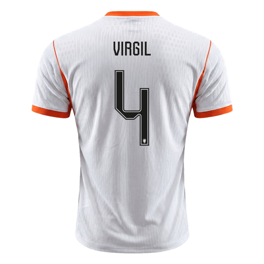 VIRGIL #4 Netherlands Away Soccer Jersey 2026 Player Version