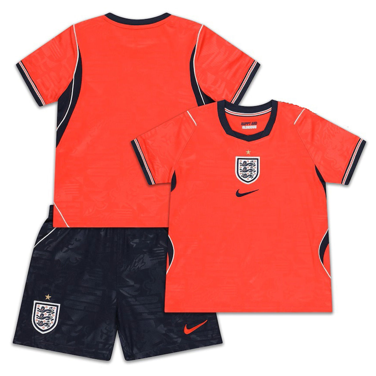 Kids England Away Soccer Kit 2026 World Cup Jersey