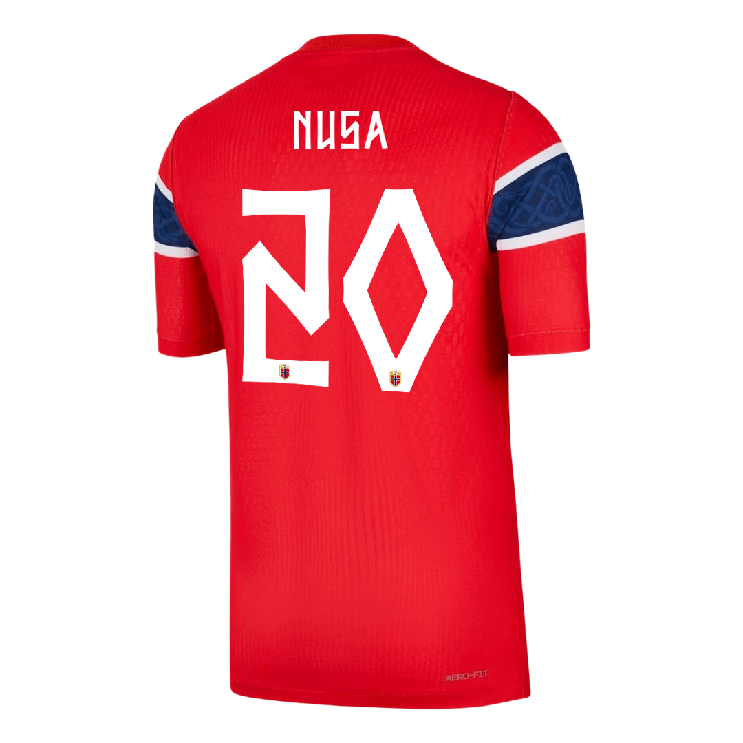 NUSA #20 Norway Home Soccer Jersey 2026 Player Version