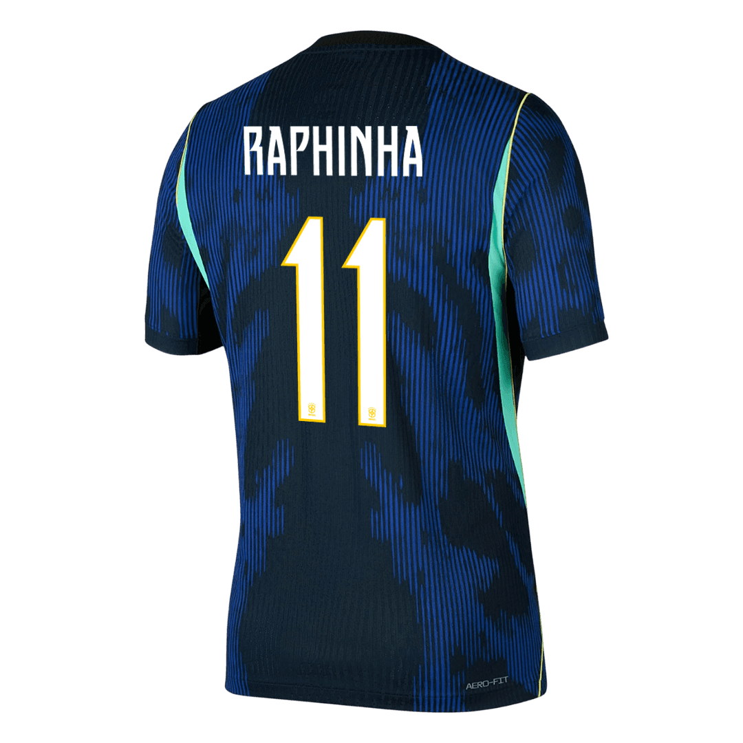 RAPHINHA #11 Brazil Away Soccer Jersey 2026 Player Version