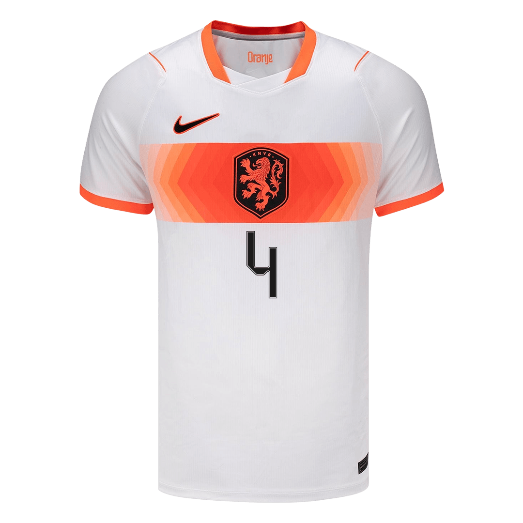VIRGIL #4 Netherlands Away Soccer Jersey 2026