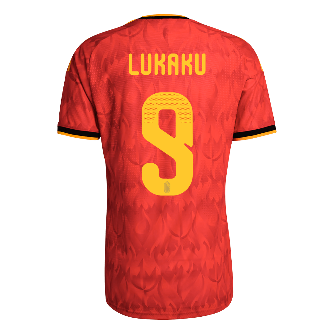 LUKAKU #9 Belgium Home Soccer Jersey 2026 Player Version