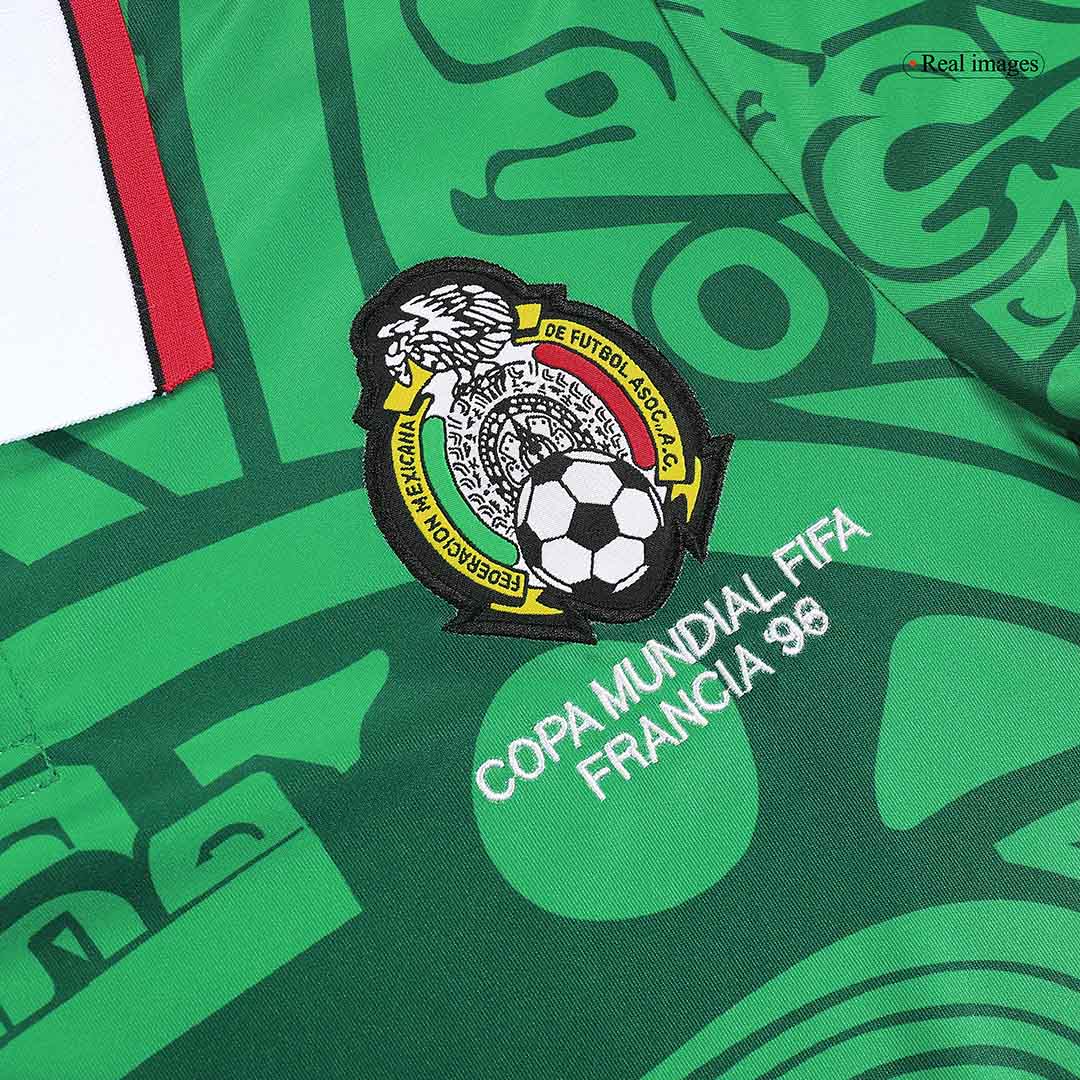 Retro 1998 Mexico Home Soccer Jersey