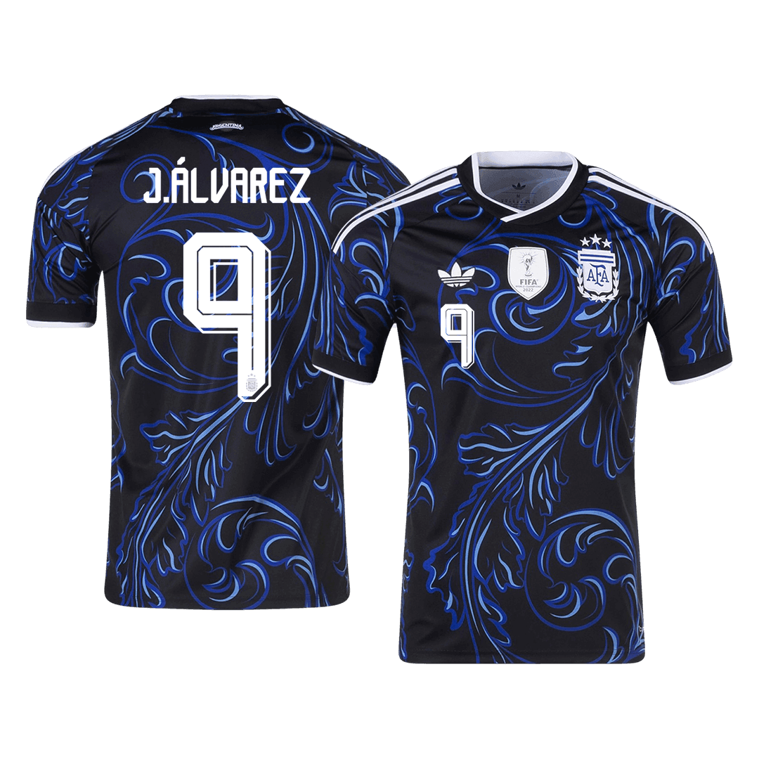 J. ÁLVAREZ #9 Argentina Away Soccer Jersey 2026