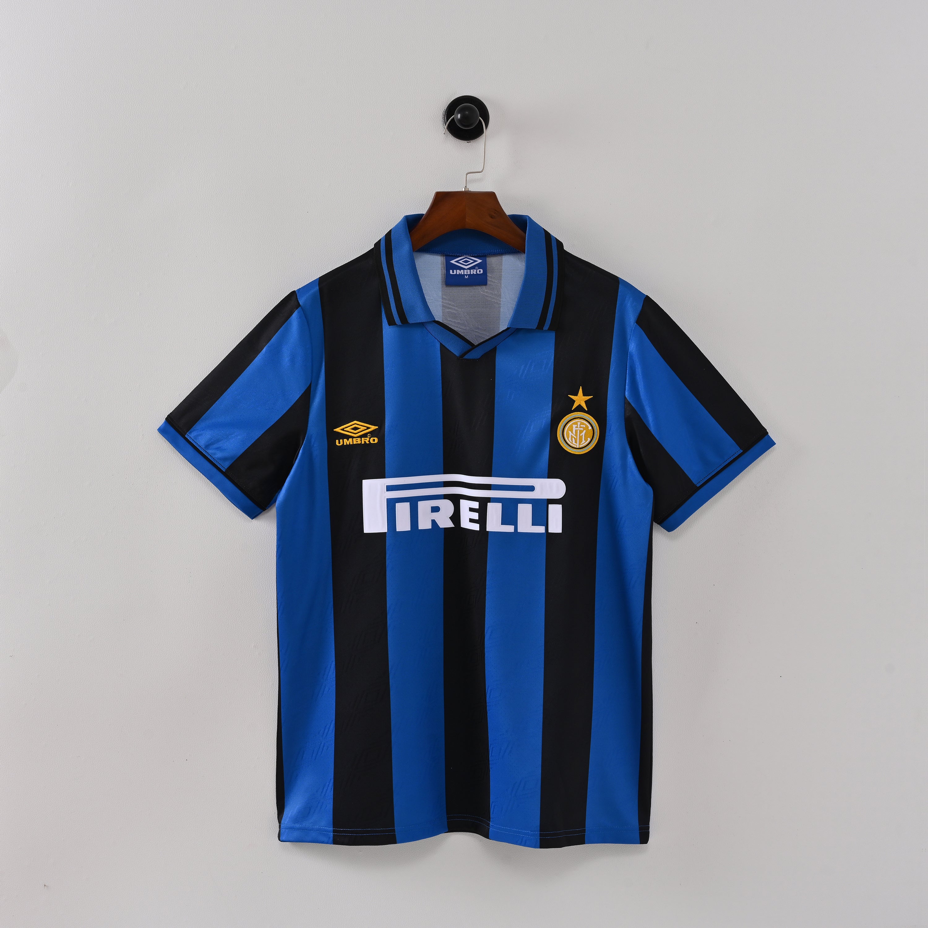 PSG 2001/02 Home Retro Football Shirt - Navy Nike classic football shirt front view