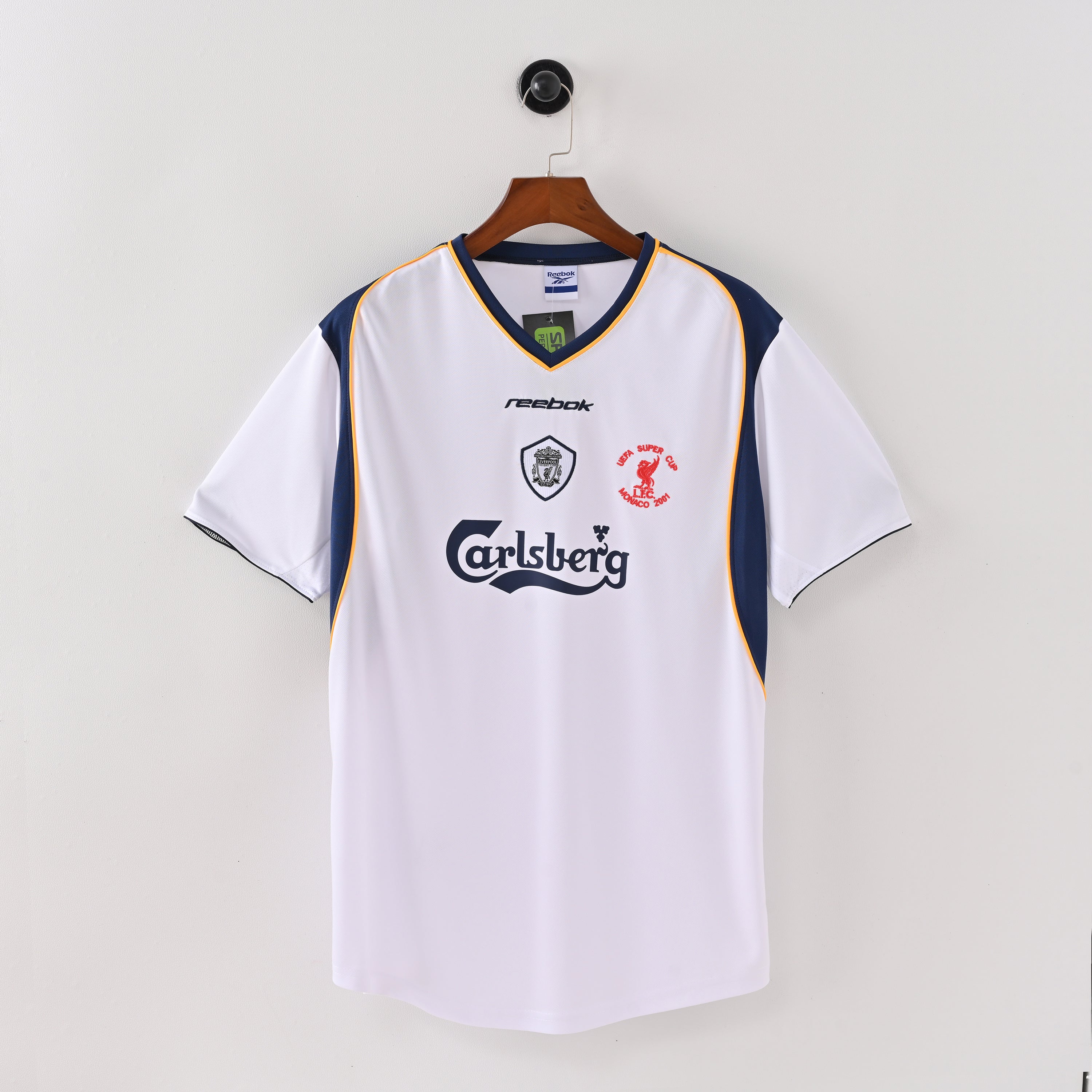 PSG 2001/02 Home Retro Football Shirt - Navy Nike classic football shirt front view