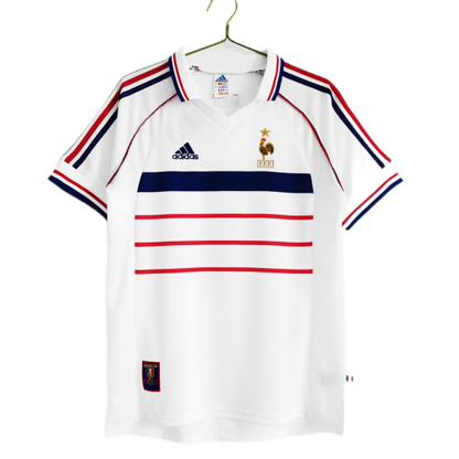 Zidane #10 Retro France Away Jersey World Cup 1998