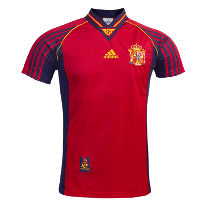 RAUL #10 Retro Spain Home Jersey World Cup 1998