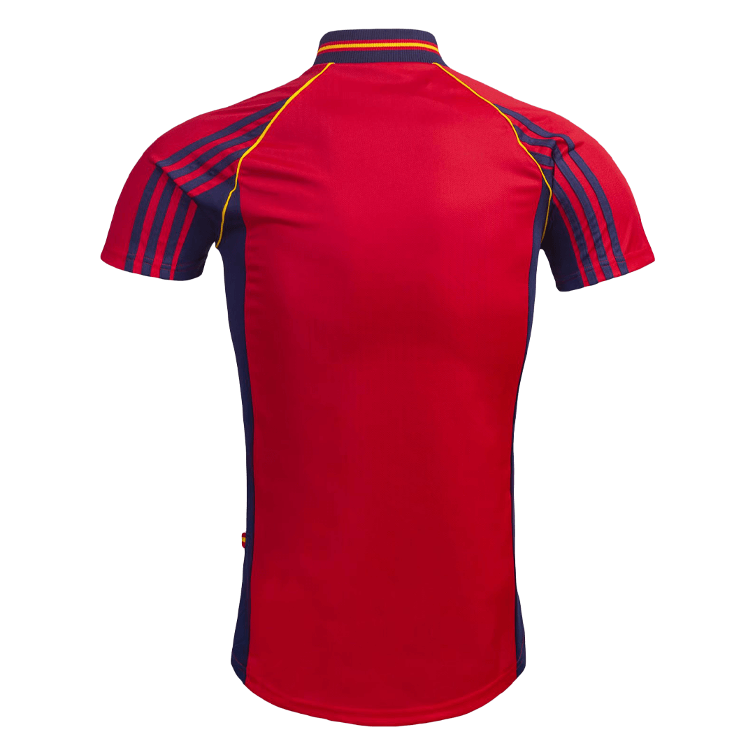 RAUL #10 Retro Spain Home Jersey World Cup 1998