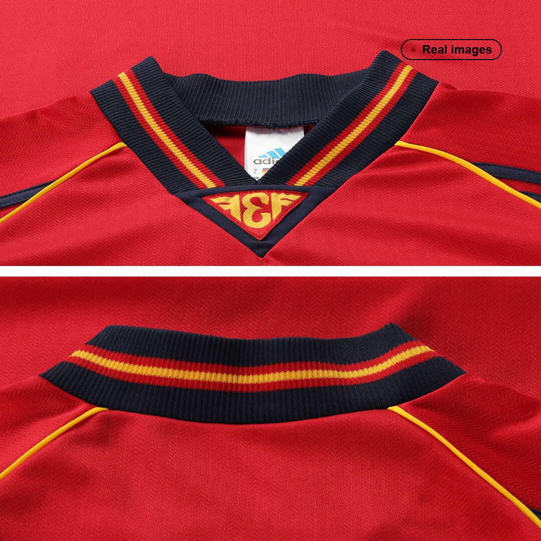 RAUL #10 Retro Spain Home Jersey World Cup 1998