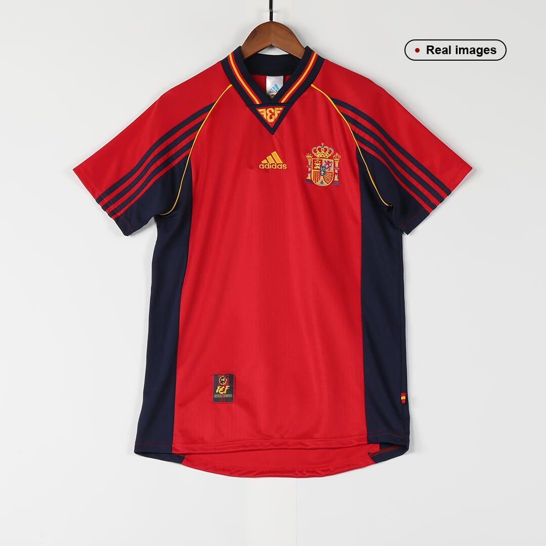 RAUL #10 Retro Spain Home Jersey World Cup 1998