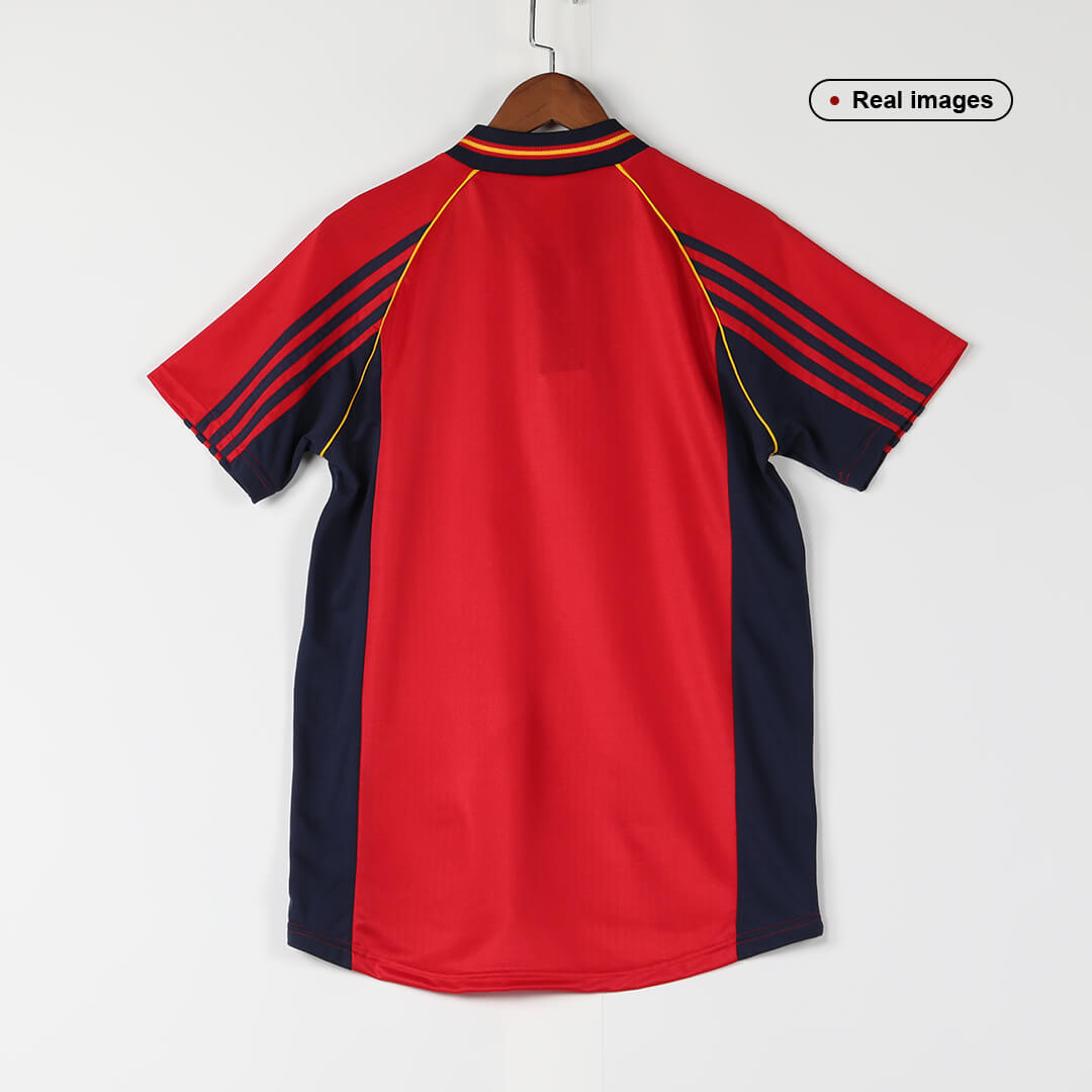 RAUL #10 Retro Spain Home Jersey World Cup 1998