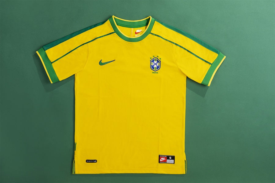 CAFU #2 Retro Brazil Home Jersey World Cup 1998