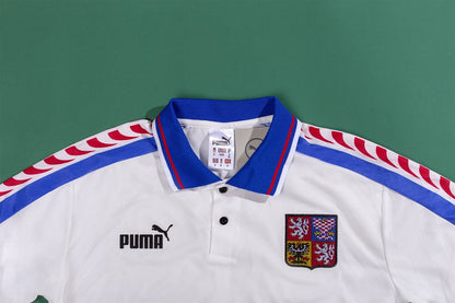 Nedved #4 Retro Czech Republic Away Jersey 1996