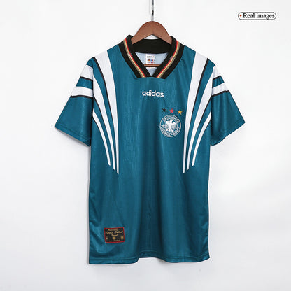 KLINSMANN #18 Retro Germany Away Jersey 1996 Euro Cup Jersey