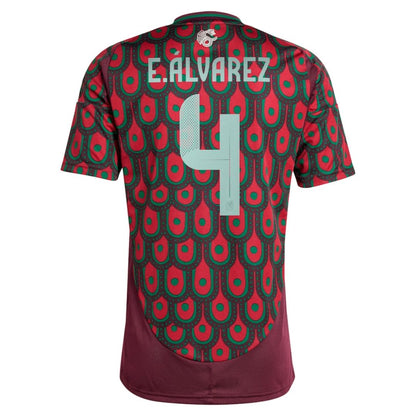 E.ALVAREZ #4 Mexico Home 2024 Copa America Cup Jersey