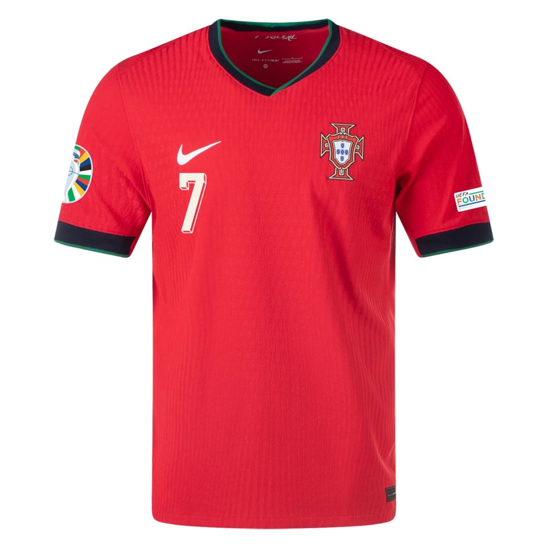 [Authentic] Ronaldo #7 Portugal Home 2024 Euro Cup Jersey