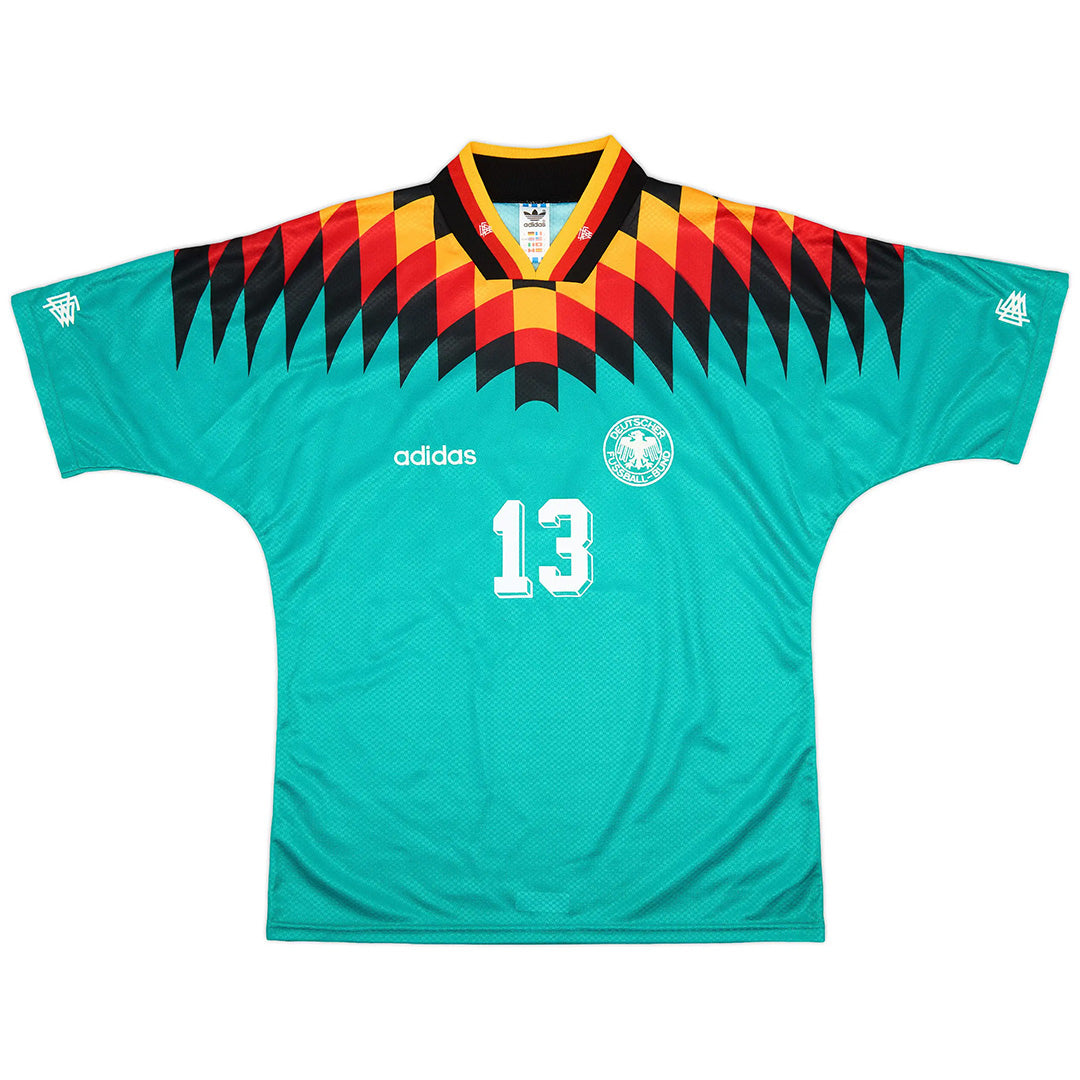 Voller #13 Retro Germany Away Jersey 1994