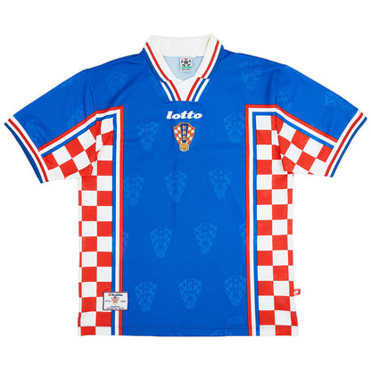 Suker #9 Retro Croatia Away Jersey World Cup 1998