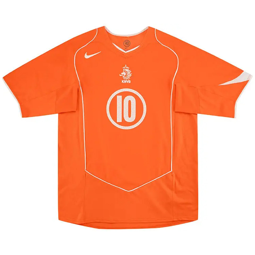 V.NISTELROOY #10 Retro Netherlands Home Jersey 2004 Euro Cup Jersey