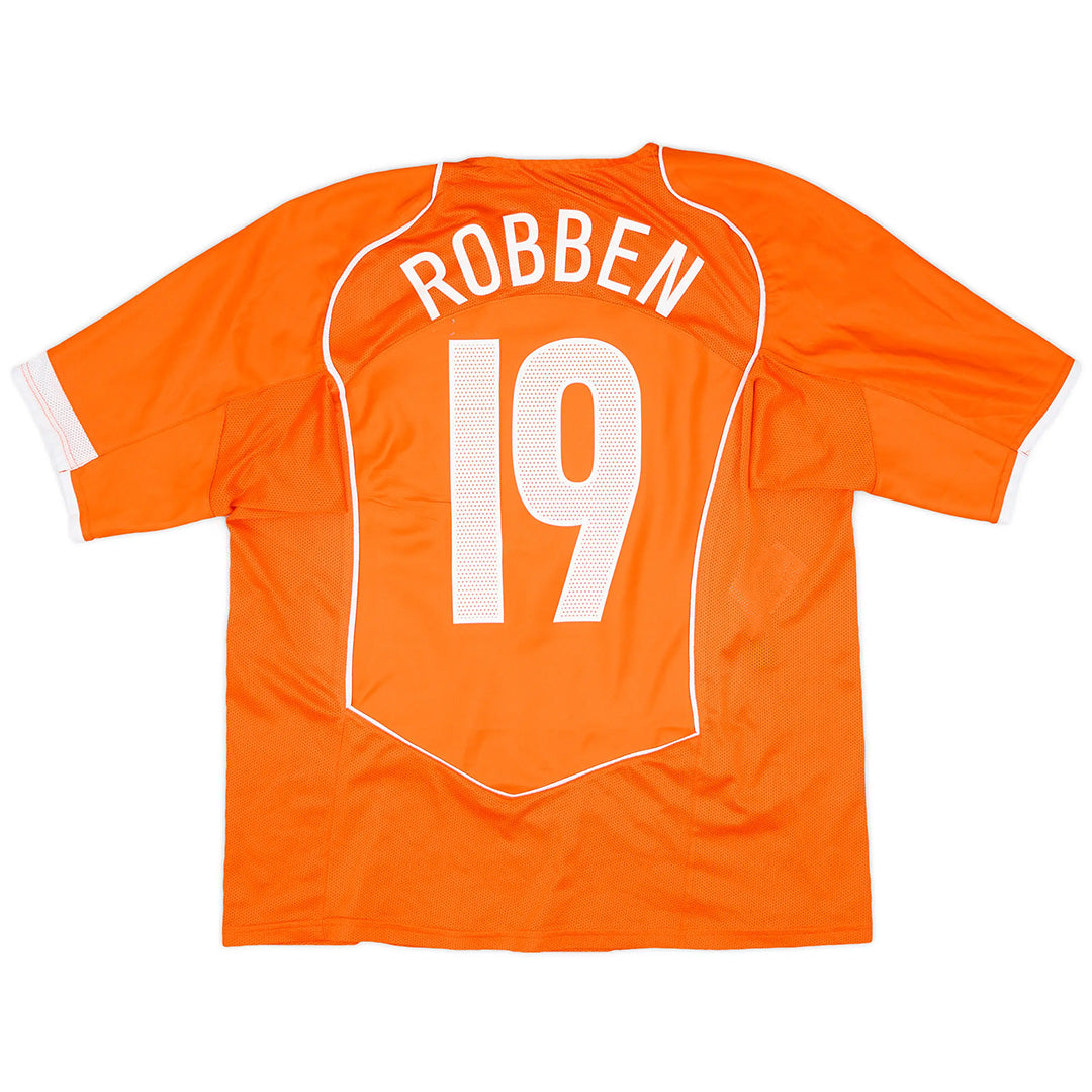 ROBBEN #19 Retro Netherlands Home Jersey 2004 Euro Cup Jersey