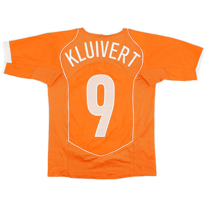 KLUIVERT #9 Retro Netherlands Home Jersey 2004 Euro Cup Jersey