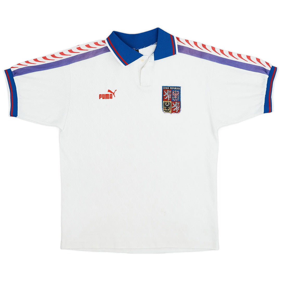 Nedved #4 Retro Czech Republic Away Jersey 1996