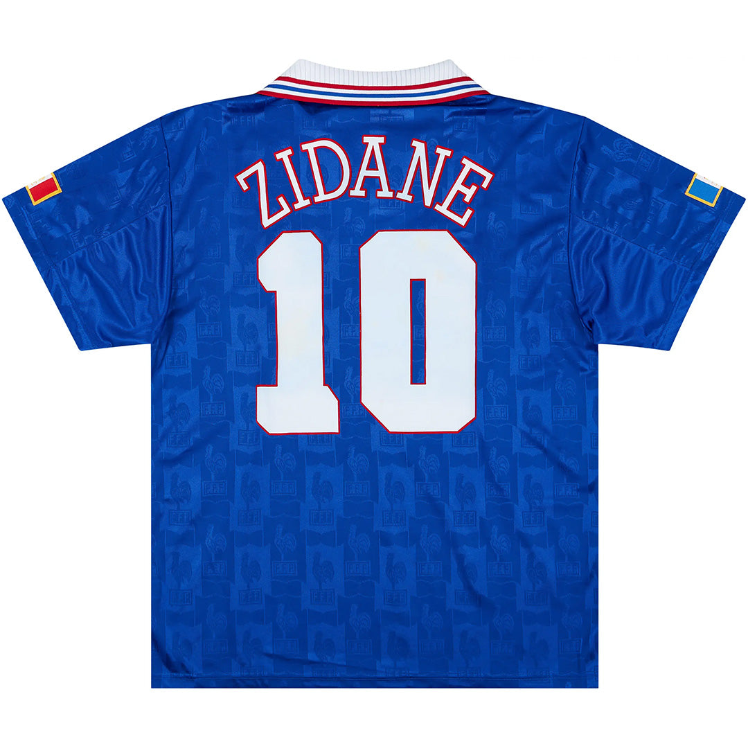 Zidane #10 Retro France Home 1996 Euro Cup Jersey
