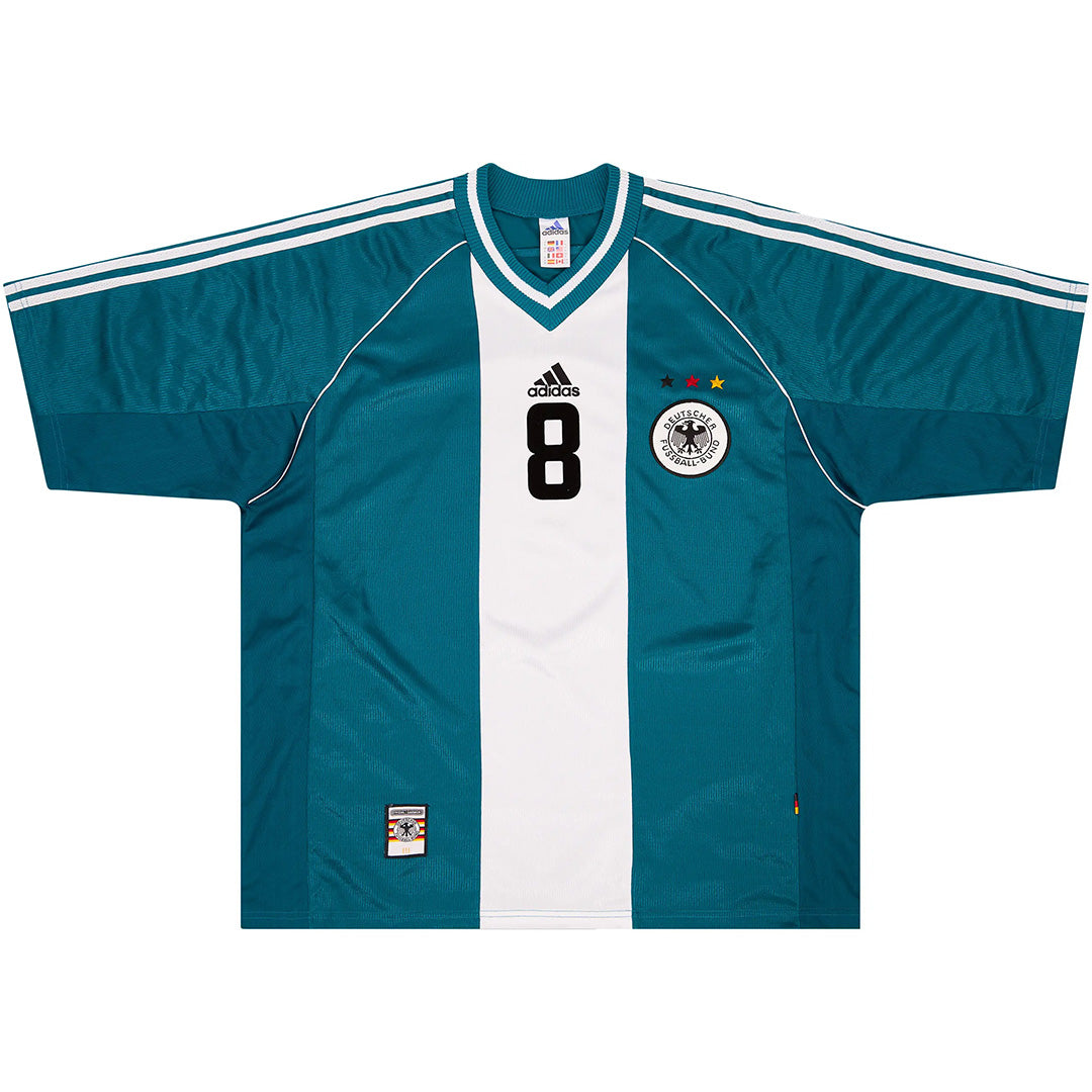 MATTHAUS #8 Retro Germany Away Jersey World Cup 1998