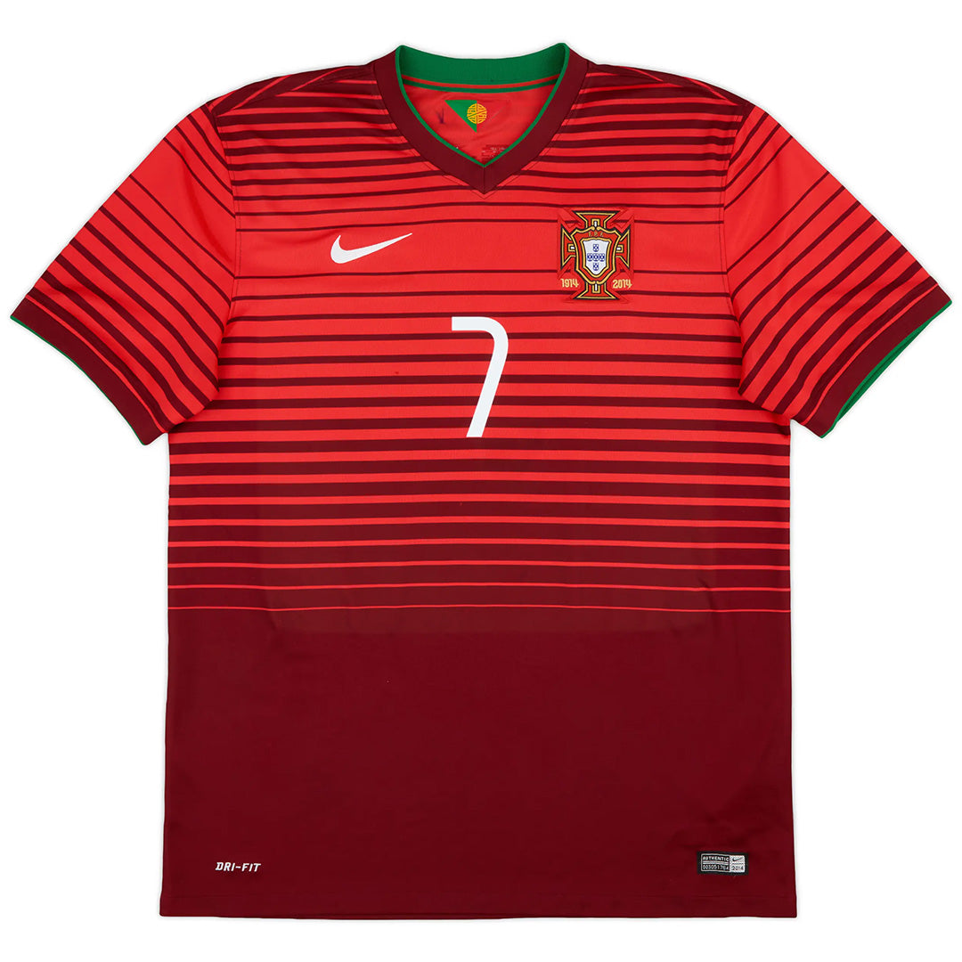 RONALDO #7 Retro Portugal Home Jersey World Cup 2014