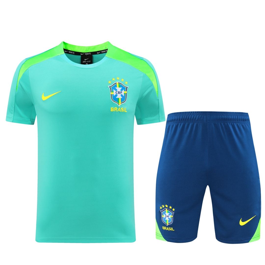 Brazil Pre-Match Soccer Kit Green 2024 Copa America Cup