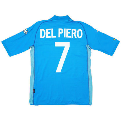 DEL PIERO #7 Retro Italy Home Jersey World Cup 2002