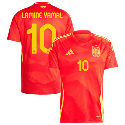 LAMINE YAMAL #10 Spain Home Jersey 2024 Euro Cup Jersey