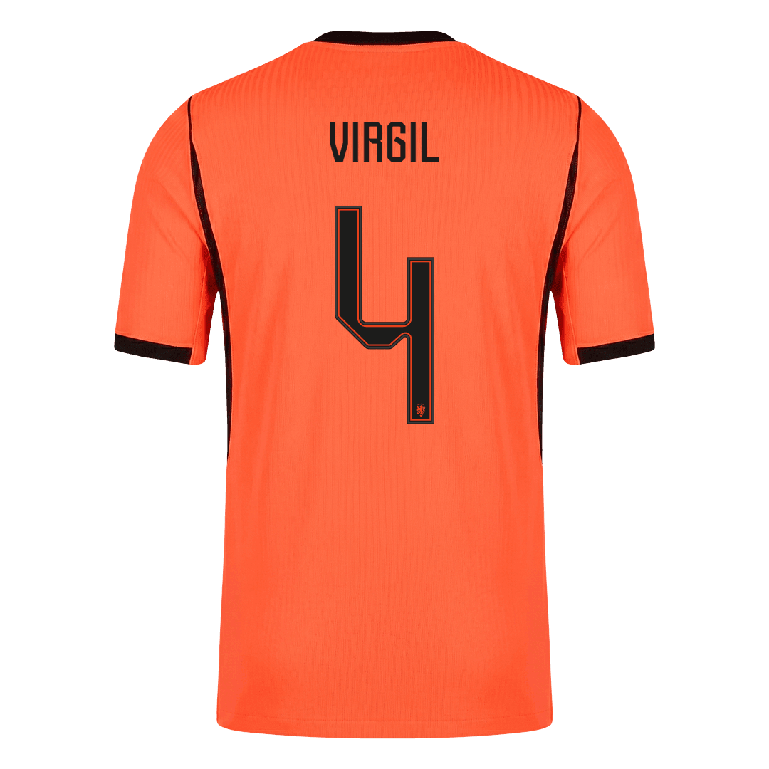VIRGIL #4 Netherlands Home Soccer Jersey 2026 Player Version