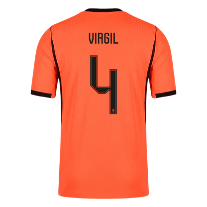 VIRGIL #4 Netherlands Home Soccer Jersey 2026 Player Version