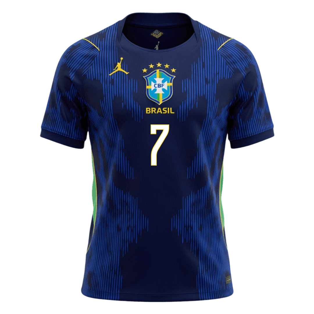 VINI JR. #7 Brazil Away Soccer Jersey 2026