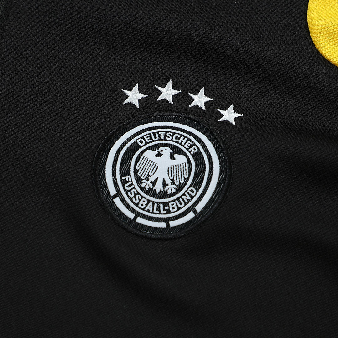 Germany Zipper Sweatshirt Soccer Kit (Top + Pants) Black 2026
