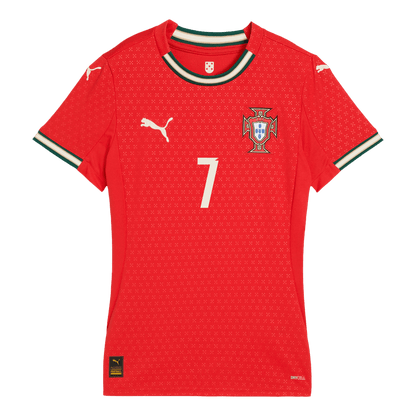 Women's RONALDO #7 Portugal Home Soccer Jersey 2025
