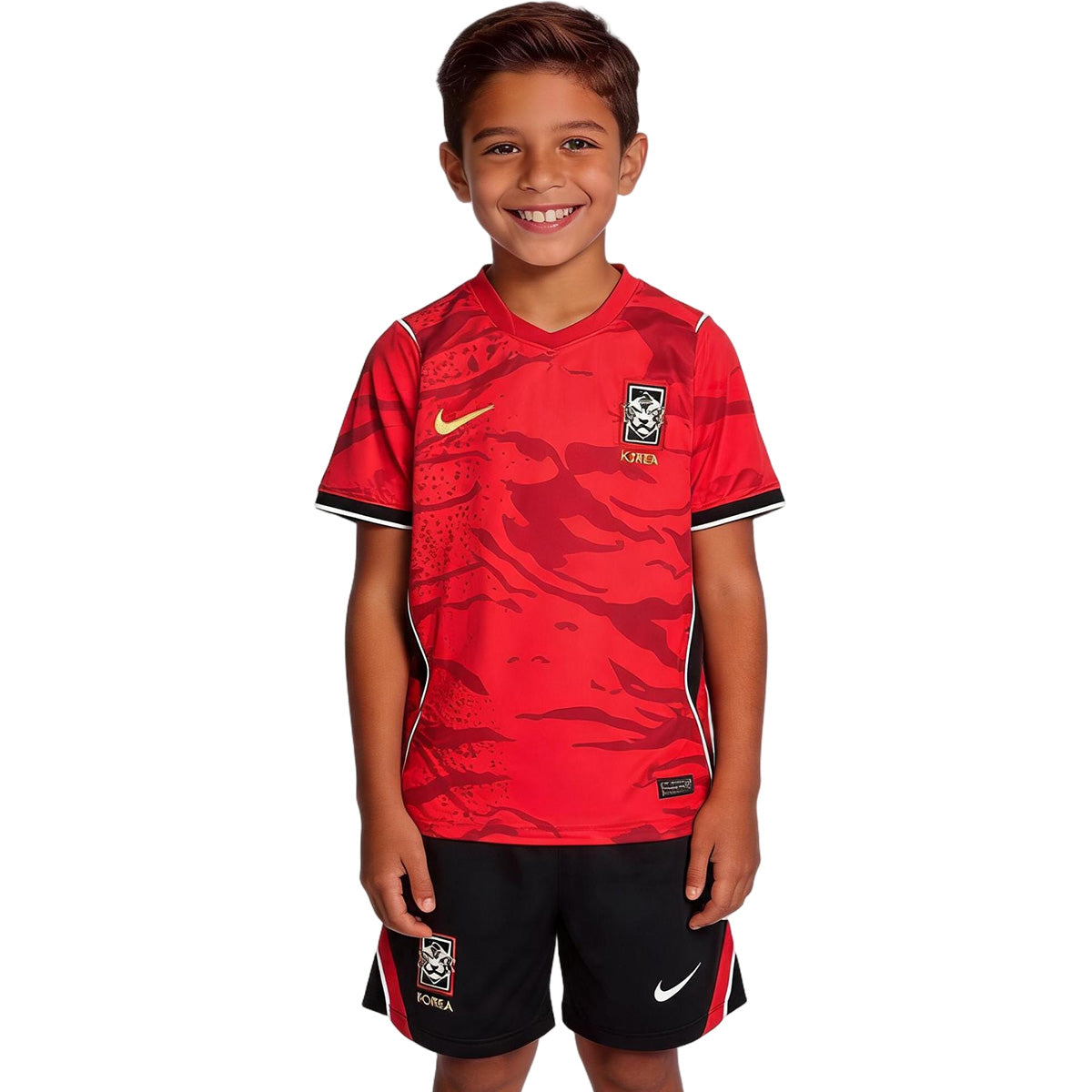 Kids South Korea Home Soccer Kit 2026 World Cup Jersey