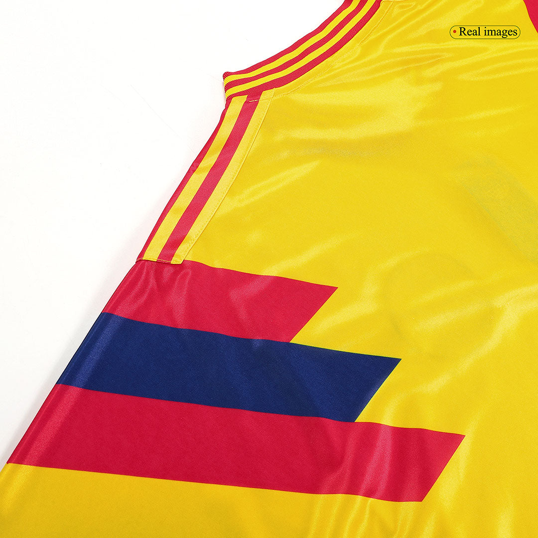 Retro 1990 Colombia Home Soccer Jersey