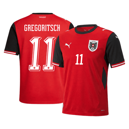 GREGORITSCH #11 Austria Home 2026 World Cup Jersey