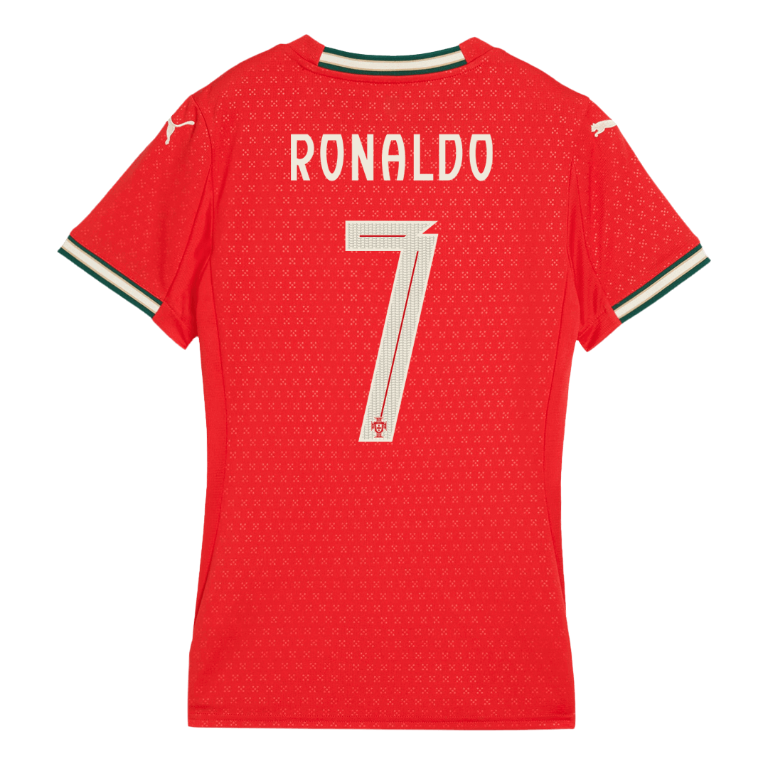 Women's RONALDO #7 Portugal Home Soccer Jersey 2025