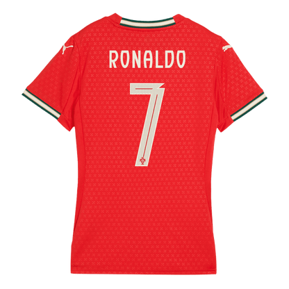 Women's RONALDO #7 Portugal Home Soccer Jersey 2025