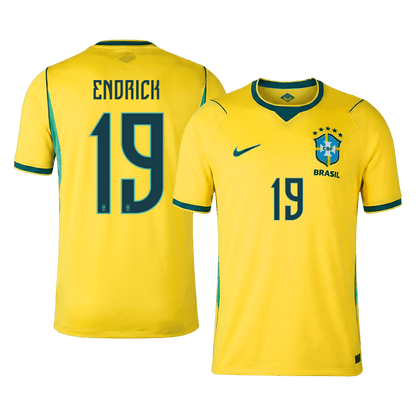 ENDRICK #19 Brazil Home Soccer Jersey 2026