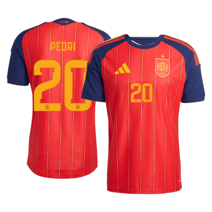 PEDRI #20 Spain Home Soccer Jersey 2026 Player Version